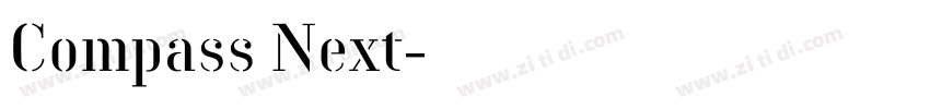 Compass Next字体转换